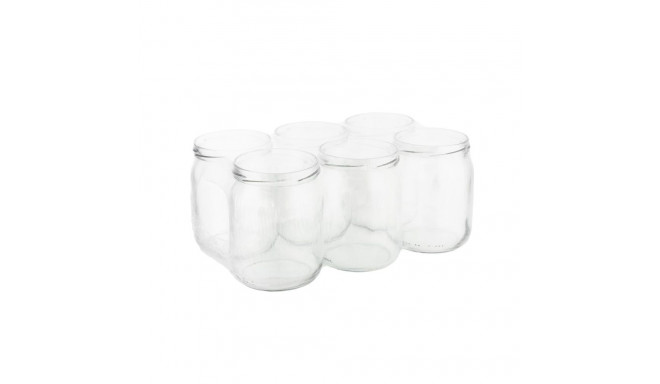 JAR 540ML 6PCS WITHOUT LID 82MM