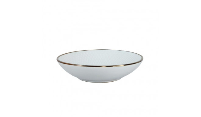 20CM SOUP PLATE RHOMBUS WHITE