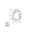 FLANGE DELTA 7 MM ZN FAST 2DD