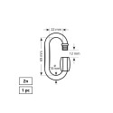 FAST SHACKLE 10 MM ZN 1DD