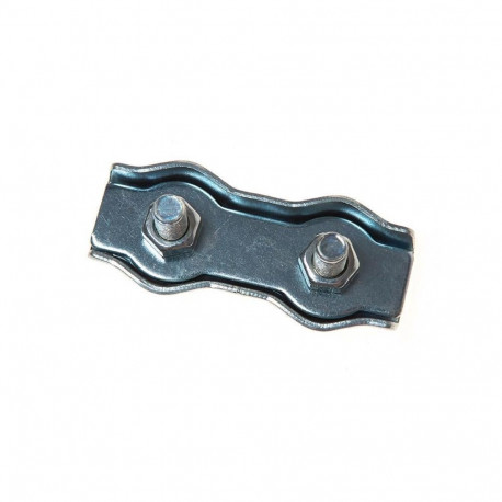 PLANE DOUBLE ROPE CLIP 6 MM 1DD