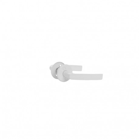 HANDLE ON ROSE 16/006 WHITE ALUMINIUM