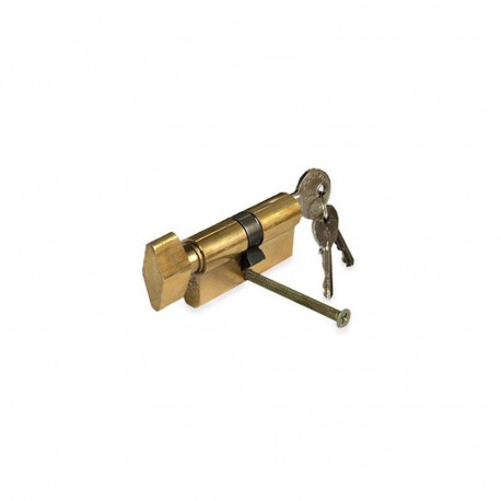 CYLINDER LOCK W KNOB 60MM 30X30 BRAS 5K