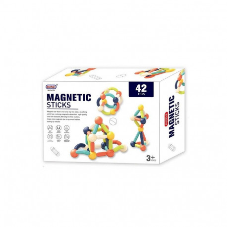 TOY CONSTR MAGNETIC 42PCS BEZ-002