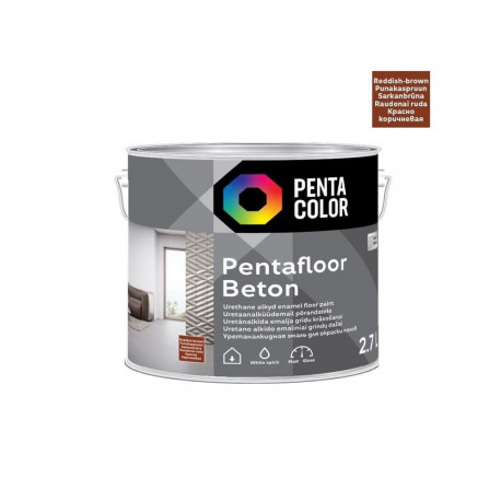 PAINT PENTAFLOOR BETON RED-BROWN 2.7L