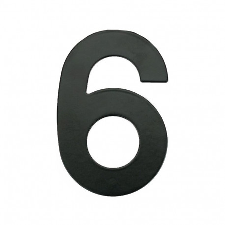 HOUSE NUMBER 6 MB-6 145MM BLACK