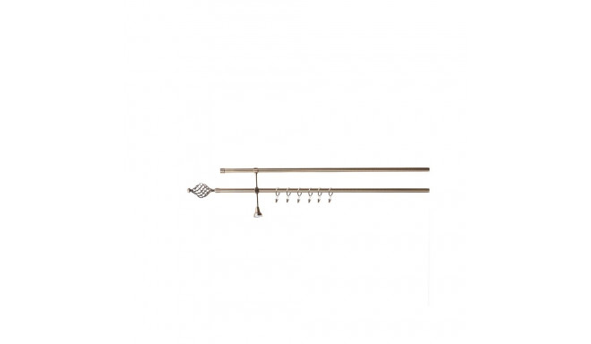 DOUBLE CURT RAIL SET D19 240 CM