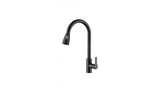 KITCHEN MIXER WITH PULL OUT IN BLACK