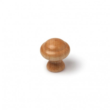 FURNITURE KNOB D30 7-257.90 LAQ BEECH