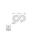 HOOK 3 MM S SHAPED ZN 4DD