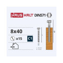 CHIPBOARD SCREW DIN571 8X40 15 PCS