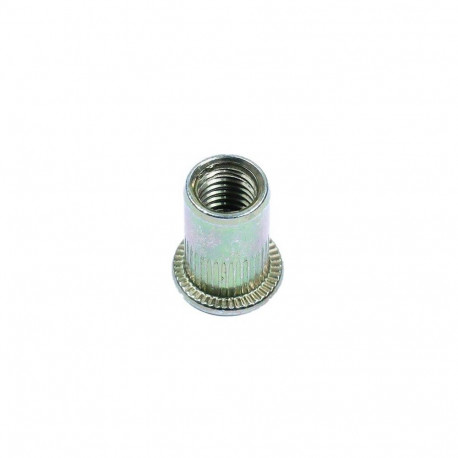 OPEN FLAT HEAD BLND RVT NUT M6 1.0X15.8