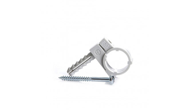 PIPE HOLDER PLASTIC D20 M8 2PCS