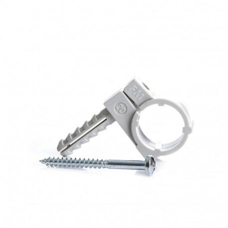 PIPE HOLDER PLASTIC D18 M8 2PCS