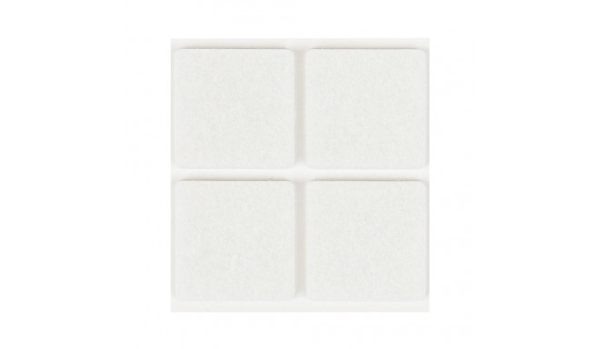 FELT PADS D35X35 WHITE 4PCS