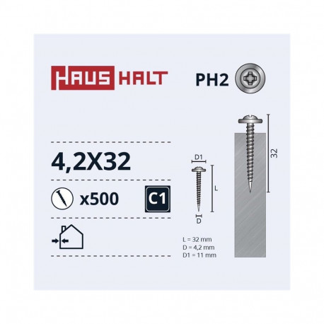 SELF SCREW 4,2X32 MET/MET ZN 20PCS