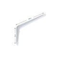 SHELF HOLDER SB-54 200X150 WHITE