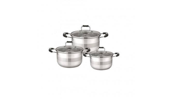 6PCS STAINLESS STEEL COOKWARE SET