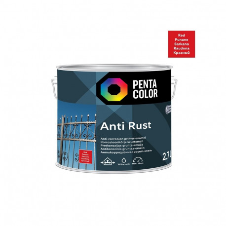 ANTICOR PAINT rooste- ja korrosioonivastane punane 2.7L