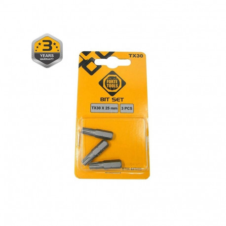 SCREWDRIVER BIT TX30X25MM 3PCS