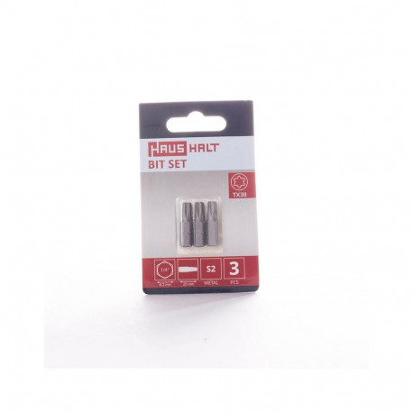 SCREWDRIVER BIT TX30X25MM 3PCS