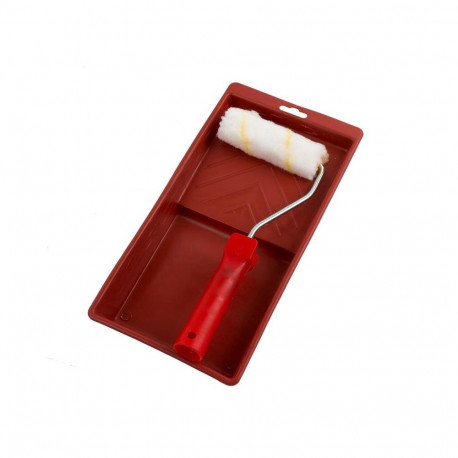ROLLER WITH HANDLE AND PAINT TRAY OKKO