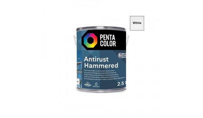 PAINT PENTAC ANTIRUST HAMMERED WHT 2,5L