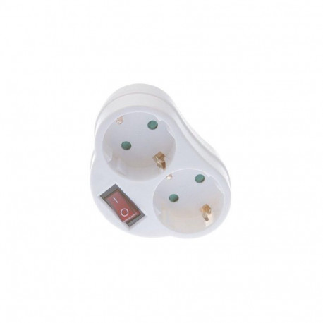 2WAY PLUG SOCKET WITH SWITCH KF-GZ-01/02