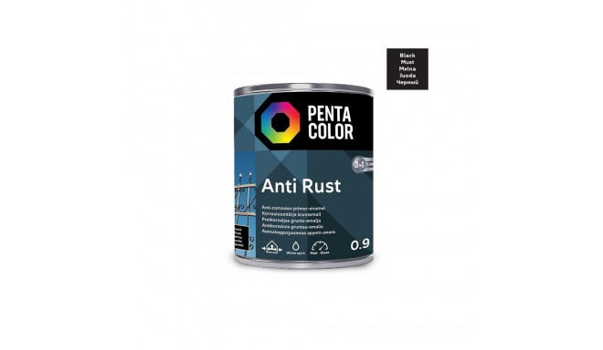 ANTICOR PAINT ANTI-RUST BLACK 0.9L