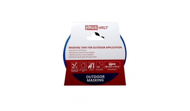 MASKING TAPE 48/50M BLUE ACRYL HAUSHALT