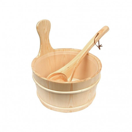 SAUNA BUCKET WITH LADLE (4 L)