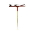 RAKE WITH 14 CURVED TEETH WITH WOODEN H