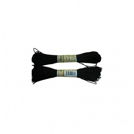 BRAIDED POLYAMIDE ROPE BLACK 2MM/25M