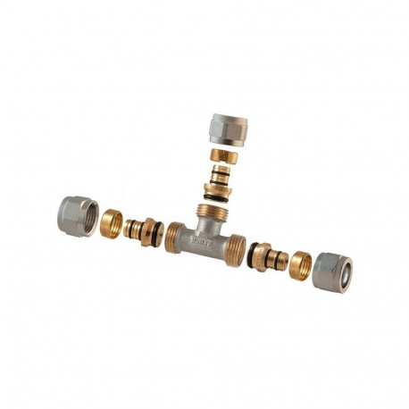 DEMOUNTABLE THREADED TEE 1445E 20X20X18