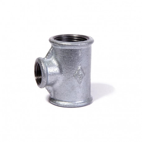 PIPE TEE G130R 3/4 X 1/2 GALVANIZED