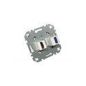 FLUSH MOUNTING HDMI+USB SOCKET