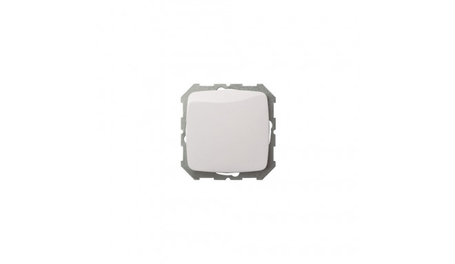 SWITCH UNDERPLASTER UNFRAMED 1+1 WHITE
