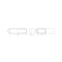 FLAT VENTILATION COUPLING(220X55 MM - 1