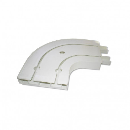 CEILING CURTAIN TRACK CORNER 2 GROOVES E