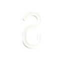 HOOK FOR CLOTHES F3-196WHITE S SHAPE(25)