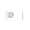 EXHAUST VENTILATOR EE100TA D100 MM+TIMER