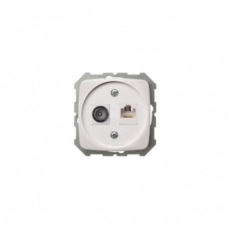 TV/DATA SOCKET ITVKL-1-01 RJ45 KAT.6E WH
