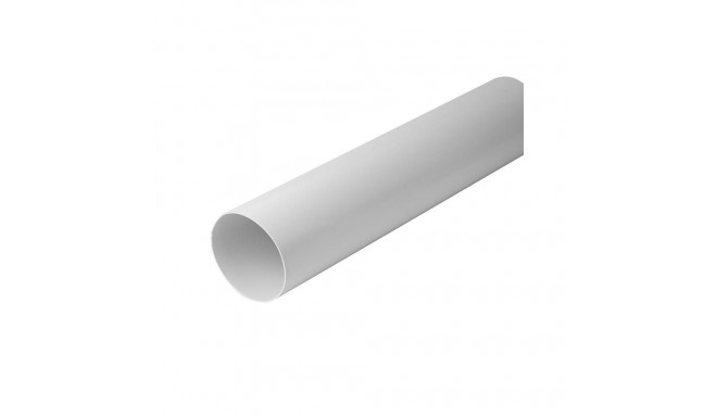 VENTILATION DUCT 100MM 1M WHITE PLAST