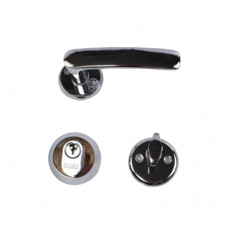 HANDLE K27+CYLINDER S-PRO+WC SET 16MM CH