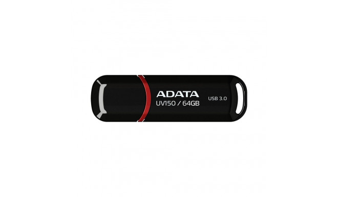 ADATA UV150 64GB USB3 must USB-mälupulk