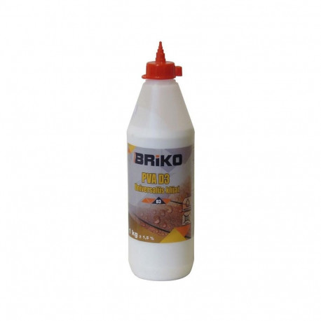 universaalne puiduliim PVA D3 BRIKO (1 kg)