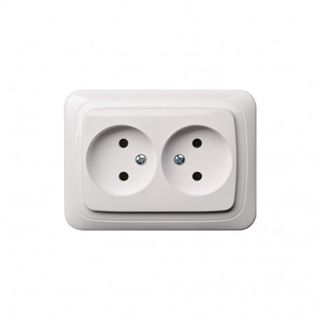POWERP UND. 2PLUGS WHITE IKL 10-009