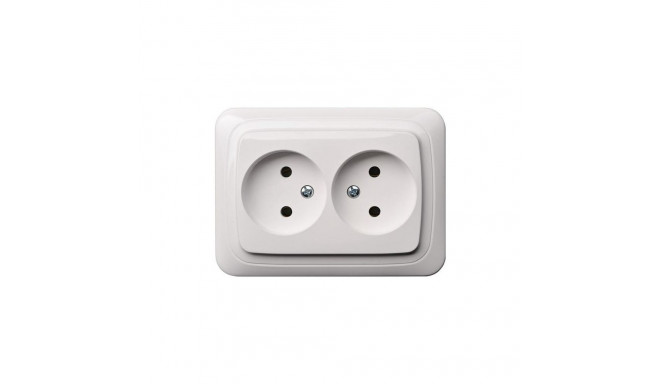 POWERP UND. 2PLUGS valge IKL 10-009