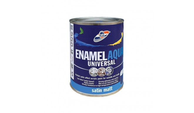 PAINT ENAMEL AQUA MAT BLACK 0.9L