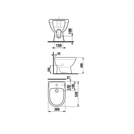 STANDING BIDET LYRA PLUS 32381